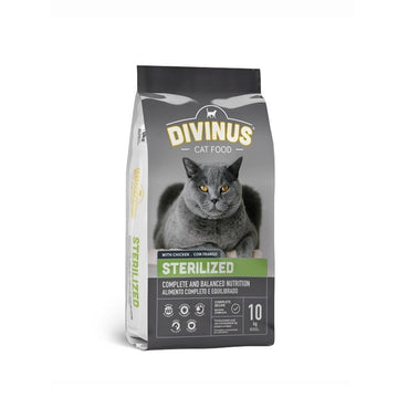 Divinus Pet Nutrition Ξηρά Τροφή για Ενήλικες Στειρωμένες Γάτες με Κοτόπουλο 10kg