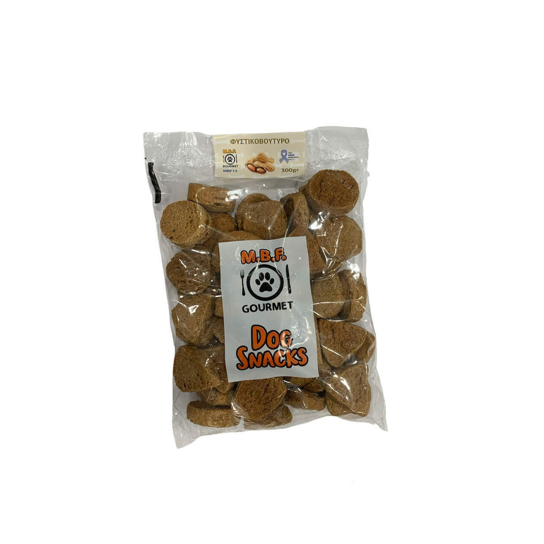 M.B.F. Gourmet Μπισκότο Εκπαίδευσης Σκύλου με Φυστικοβούτυρο 300gr