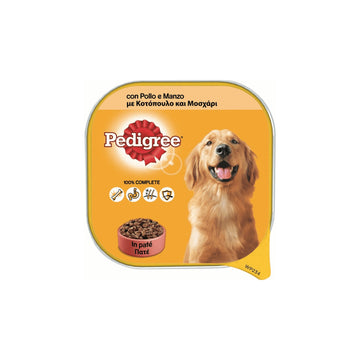 Pedigree Pate Υγρή Τροφή Σκύλου με Κοτόπουλο και Μοσχάρι σε Ταψάκι 300γρ. 103578