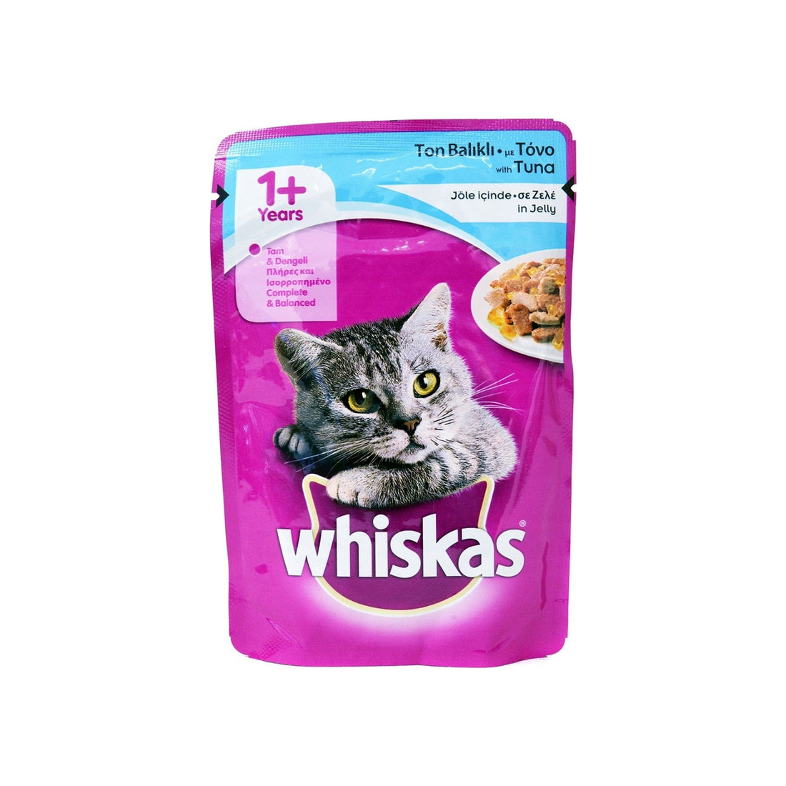 Whiskas 1+ Τόνος 100gr