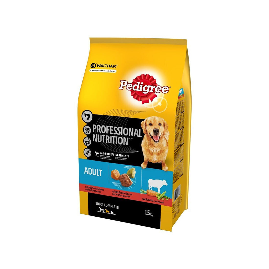 Pedigree Vital Protection 15kg Ξηρά Τροφή για Ενήλικους Σκύλους Μεσαίων Φυλών με Λαχανικά και Πουλερικά