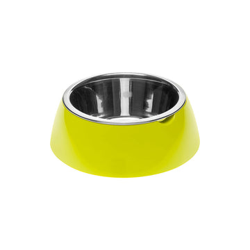 Ferplast Jolie Ανοξείδωτο Μπολ Φαγητού & Νερού για Σκύλο με Πλαστική Θήκη σε Πράσινο χρώμα 1.2lt