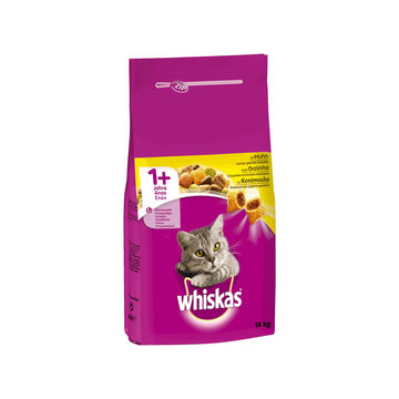 Whiskas 1+ Chicken Ξηρά Τροφή για Ενήλικες Γάτες με Κοτόπουλο 14kg