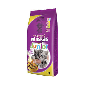 Whiskas Junior 2-12 Ξηρά Τροφή για Ανήλικες Γάτες με Κοτόπουλο 14kg