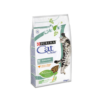 Purina Cat Chow Sterilised Ξηρά Τροφή για Ενήλικες Στειρωμένες Γάτες με Κοτόπουλο 1.5kg