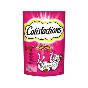 Catisfactions Σνακ Γάτας με Μοσχάρι 60gr