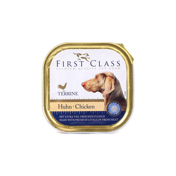 First Class Υγρή Τροφή Σκύλου με Κοτόπουλο σε Ταψάκι 300γρ.