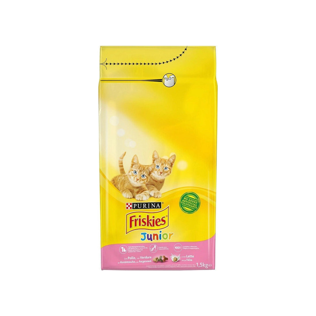 Purina Friskies Junior Ξηρά Τροφή για Ανήλικες Γάτες με Κοτόπουλο / Λαχανικά / Γάλα 10kg