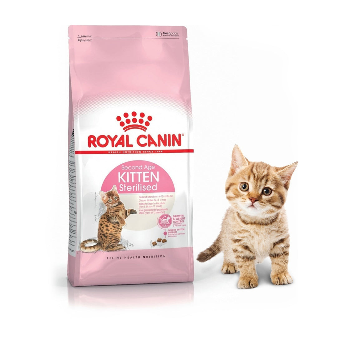 Royal Canin Second Age Kitten Sterilised Ξηρά Τροφή για Ανήλικες Στειρωμένες Γάτες με Πουλερικά 2kg