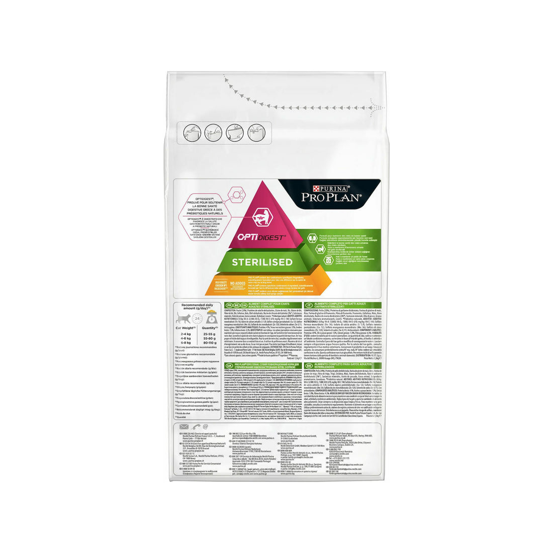 Purina Pro Plan Sterilised Adult Optidigest Ξηρά Τροφή για Ενήλικες Στειρωμένες Γάτες με Ευαίσθητο Γαστρεντερικό με Κοτόπουλο 1.5kg