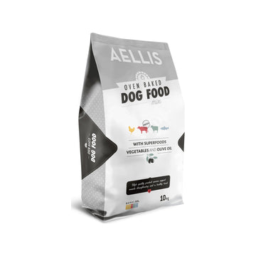 Aellis Oven Baked Mix Ξηρά Τροφή για Ενήλικους Σκύλους με Αρνί / Κοτόπουλο / Μοσχάρι / Ψάρια 10kg