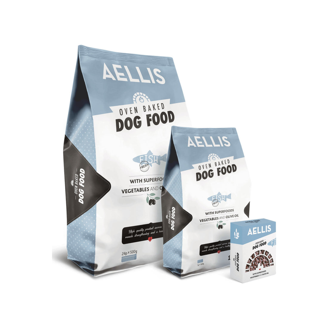 Aellis Oven Baked Ξηρά Τροφή για Ενήλικους Σκύλους με Ψάρια / Λαχανικά 10kg