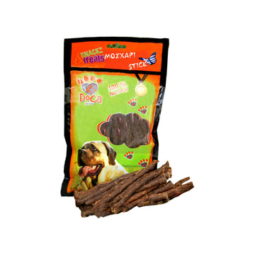 Doca Pet Snacks Treats Λιχουδιές σε Stick Σκύλου χωρίς Σιτηρά & Γλουτένη με Μοσχάρι 100gr