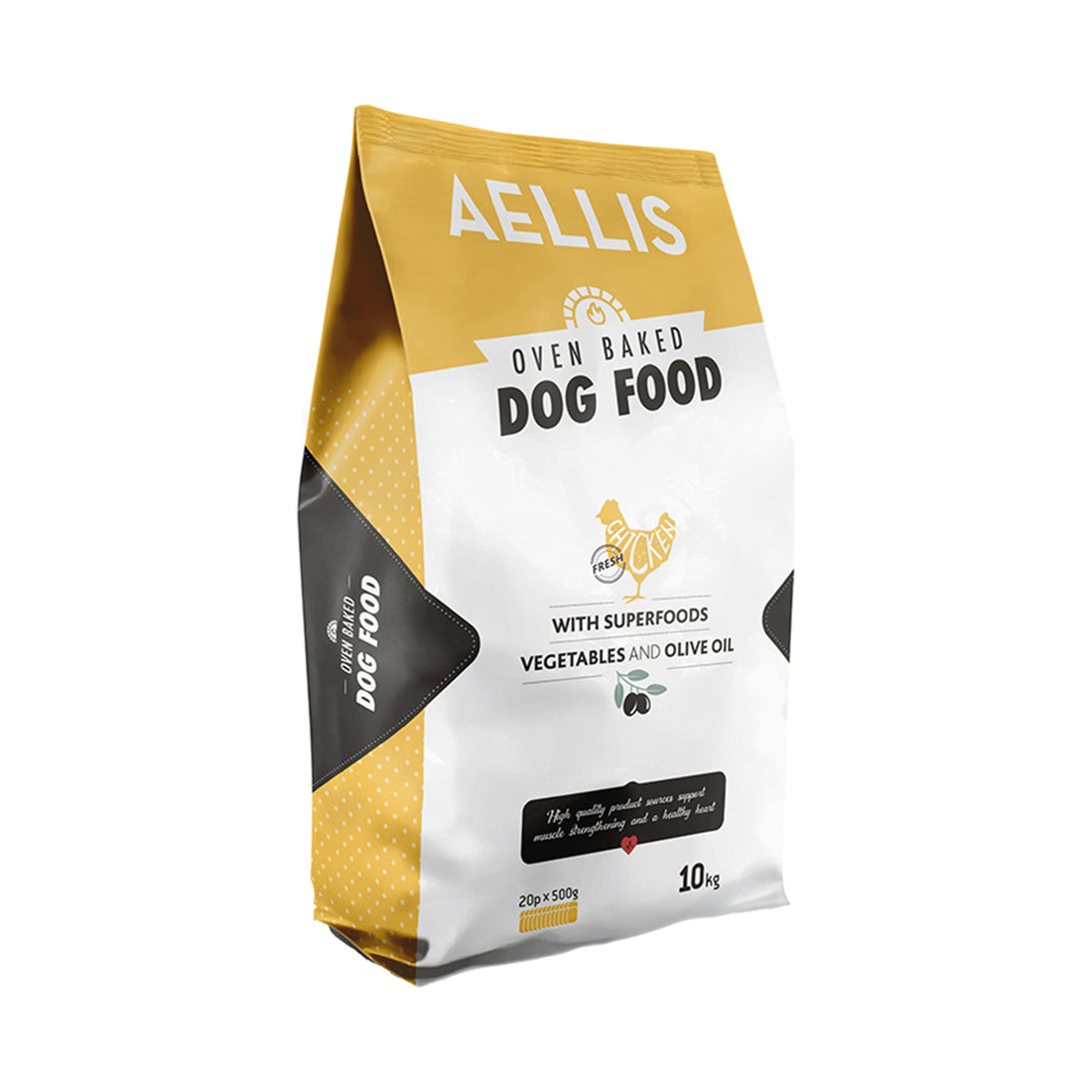 Aellis Oven Baked Ξηρά Τροφή για Ενήλικους Σκύλους με Κοτόπουλο 10kg