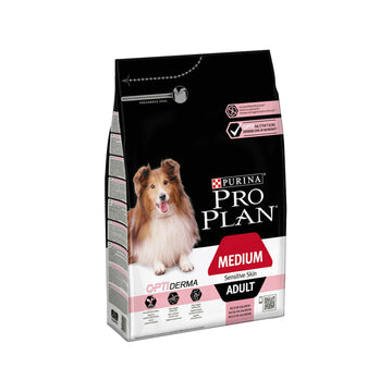Purina Pro Plan OptiDerma Medium Adult Ξηρά Τροφή για Ενήλικους Σκύλους Μεσαίων Φυλών με Ρύζι / Σολομό 3kg