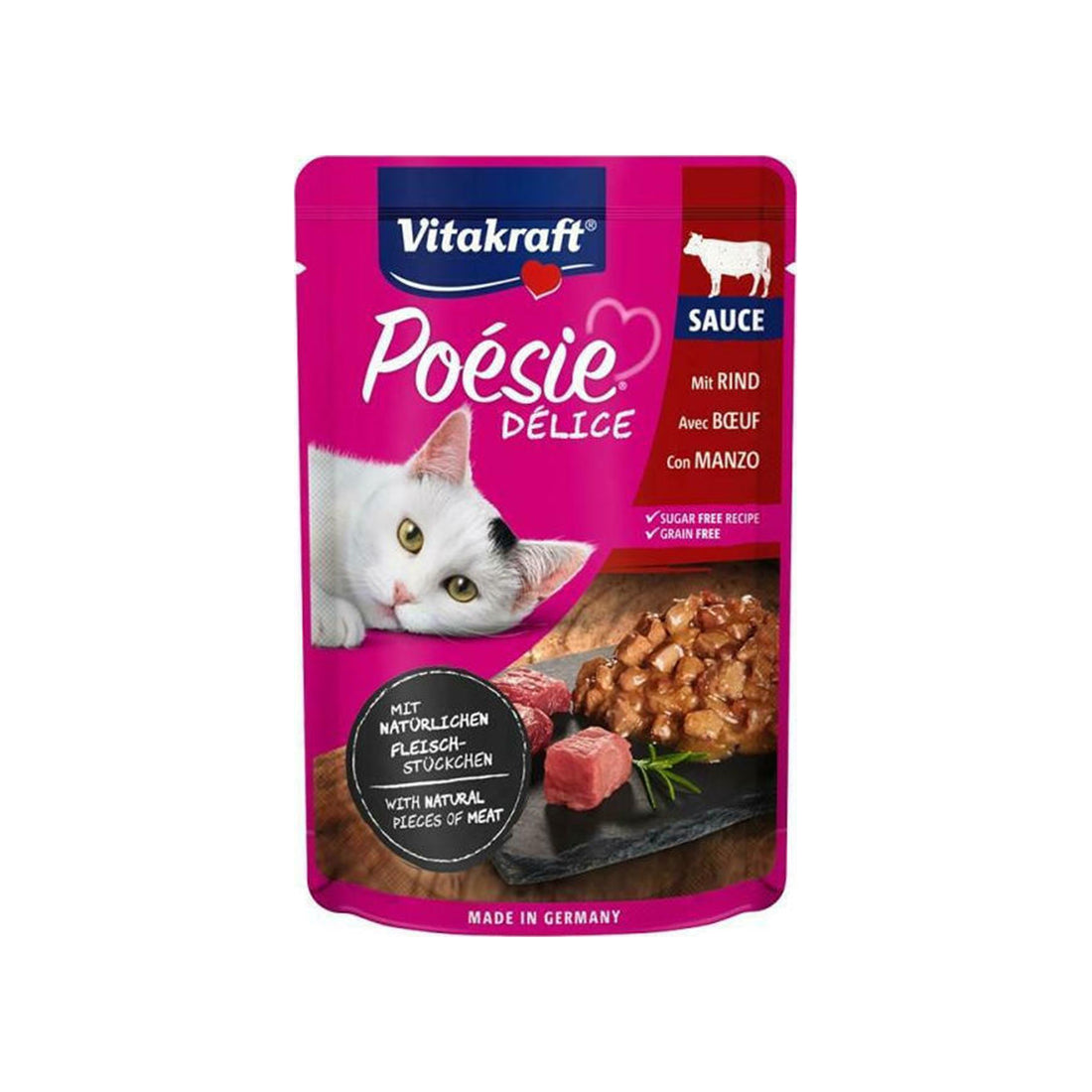 Vitakraft Vitacraft Poesie DeliSause Βοδινό 85gr