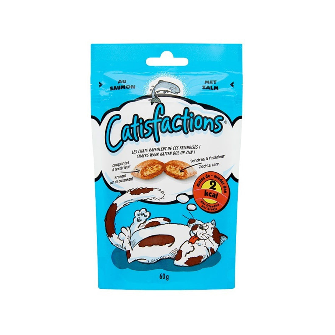 Catisfactions Σνακ Γάτας με Σολομό 60gr
