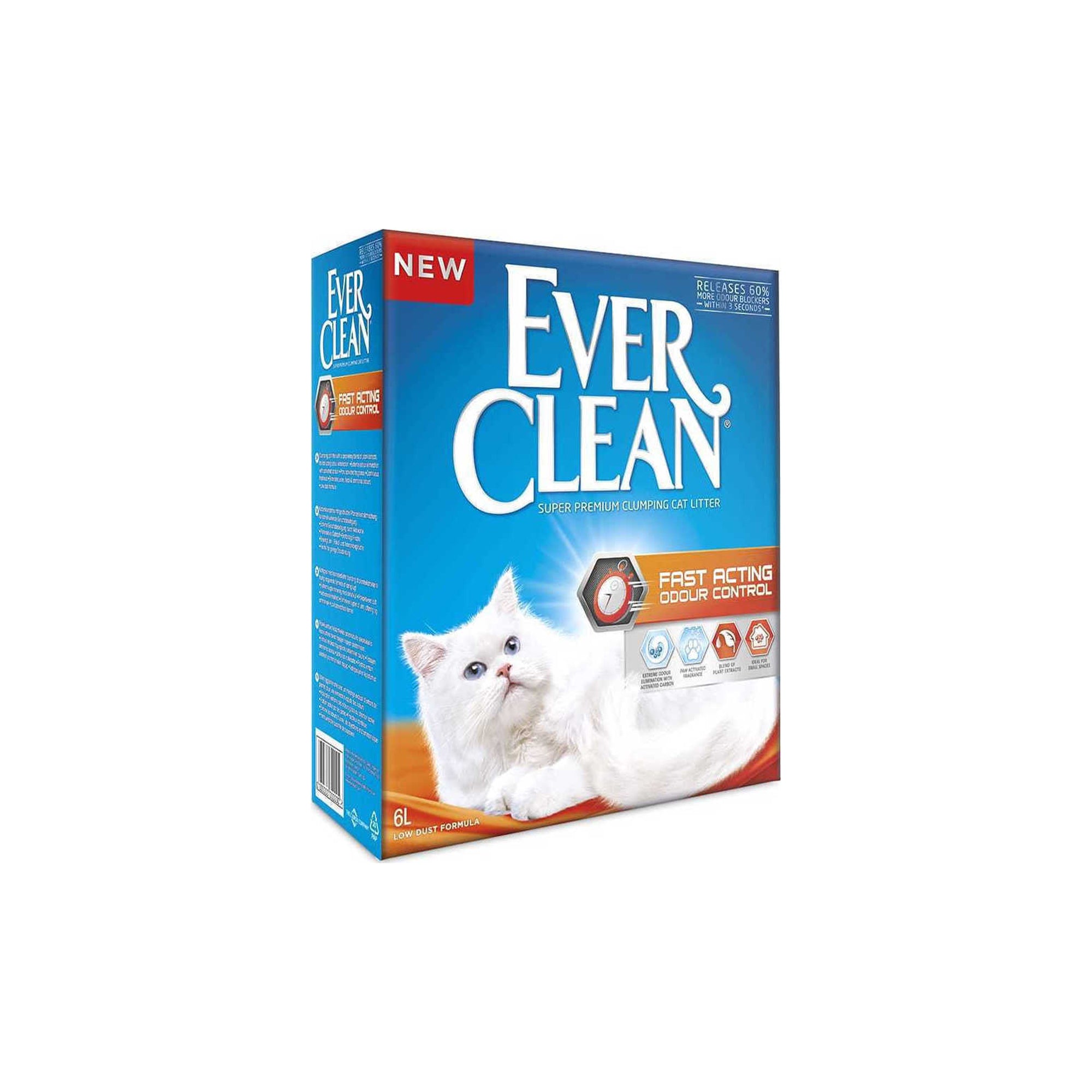 Ever Clean Fast Acting Odour Control Άμμος Γάτας Clumping 6lt