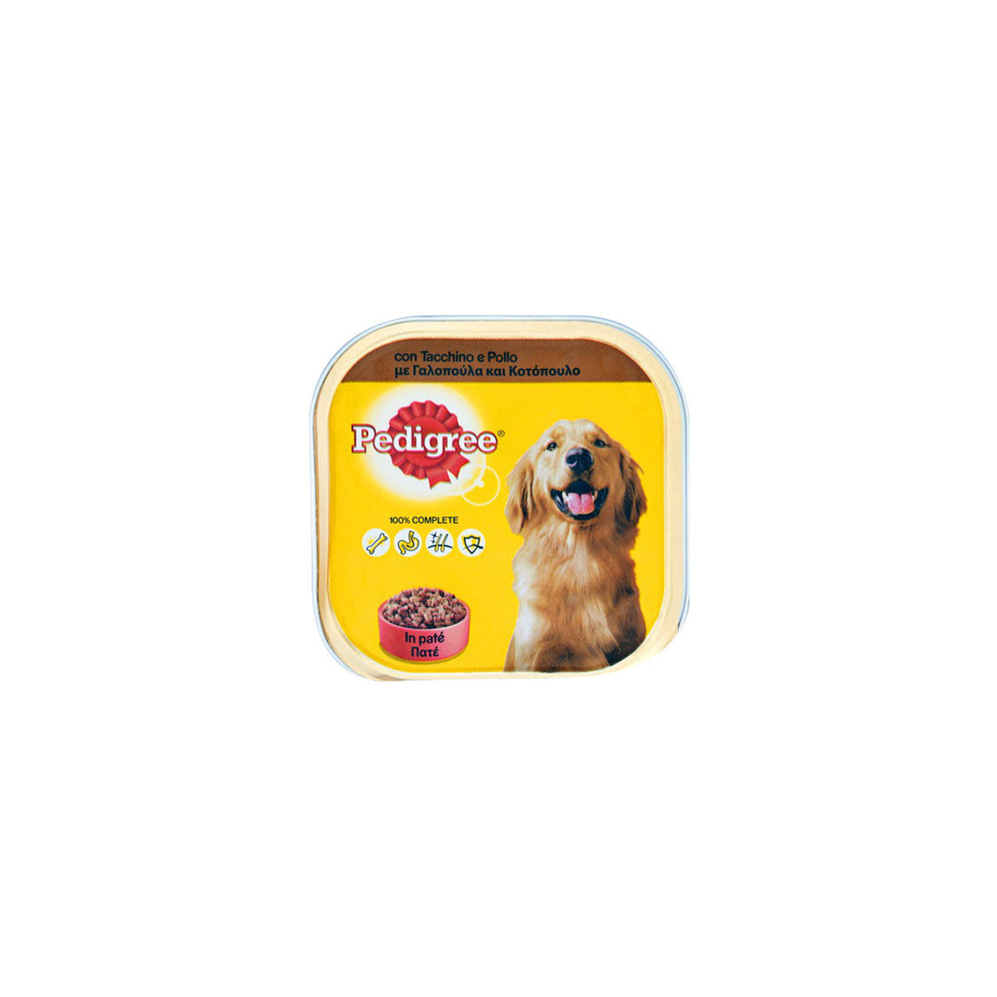 Pedigree Pate Υγρή Τροφή Σκύλου με Γαλοπούλα και Κοτόπουλο σε Ταψάκι 300γρ.