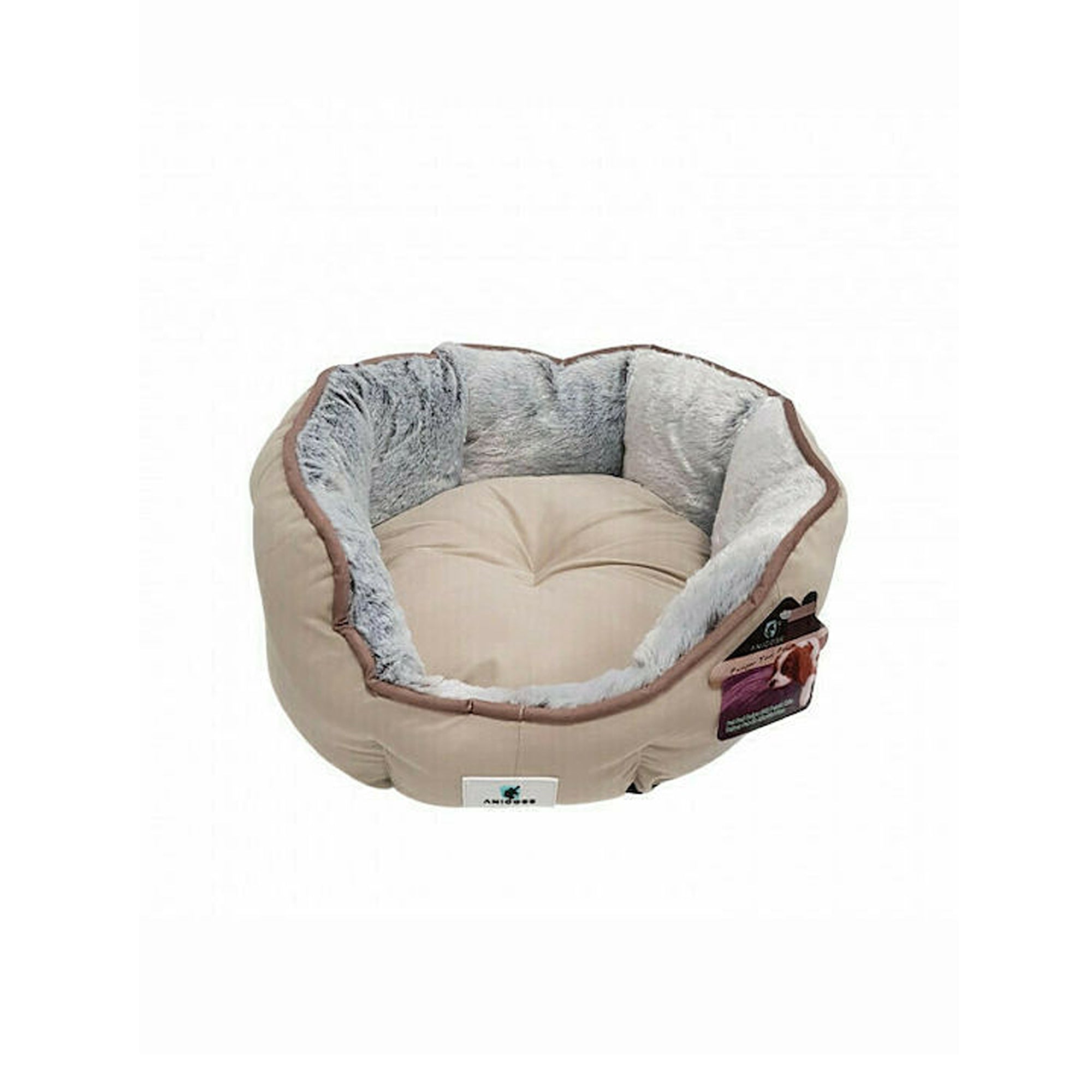 Anicose GRS Peash Skin Καναπές Κρεβάτι Σκύλου σε Μπεζ χρώμα 45x40cm