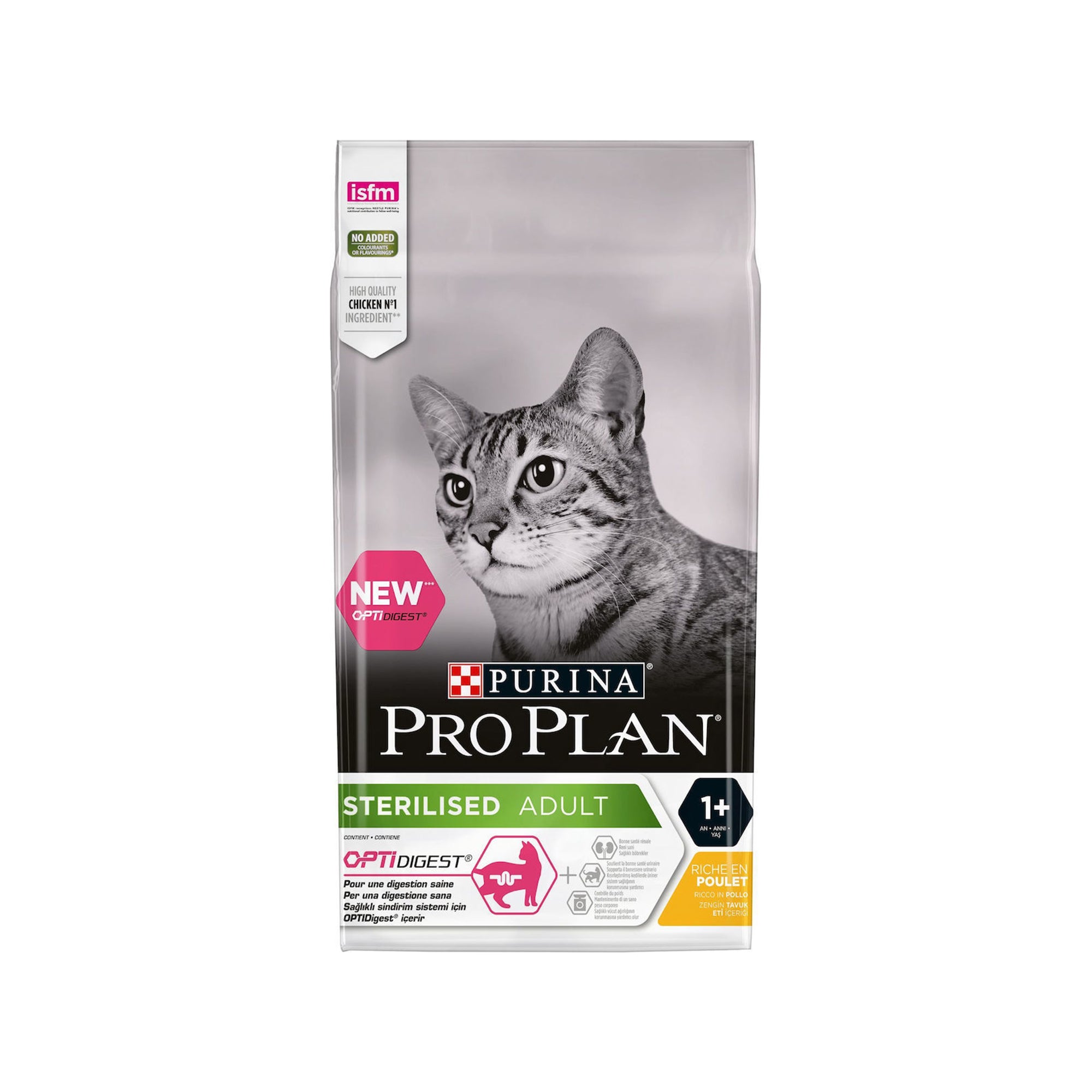Purina Pro Plan Sterilised Adult Optidigest Ξηρά Τροφή για Ενήλικες Στειρωμένες Γάτες με Ευαίσθητο Γαστρεντερικό με Κοτόπουλο 1.5kg