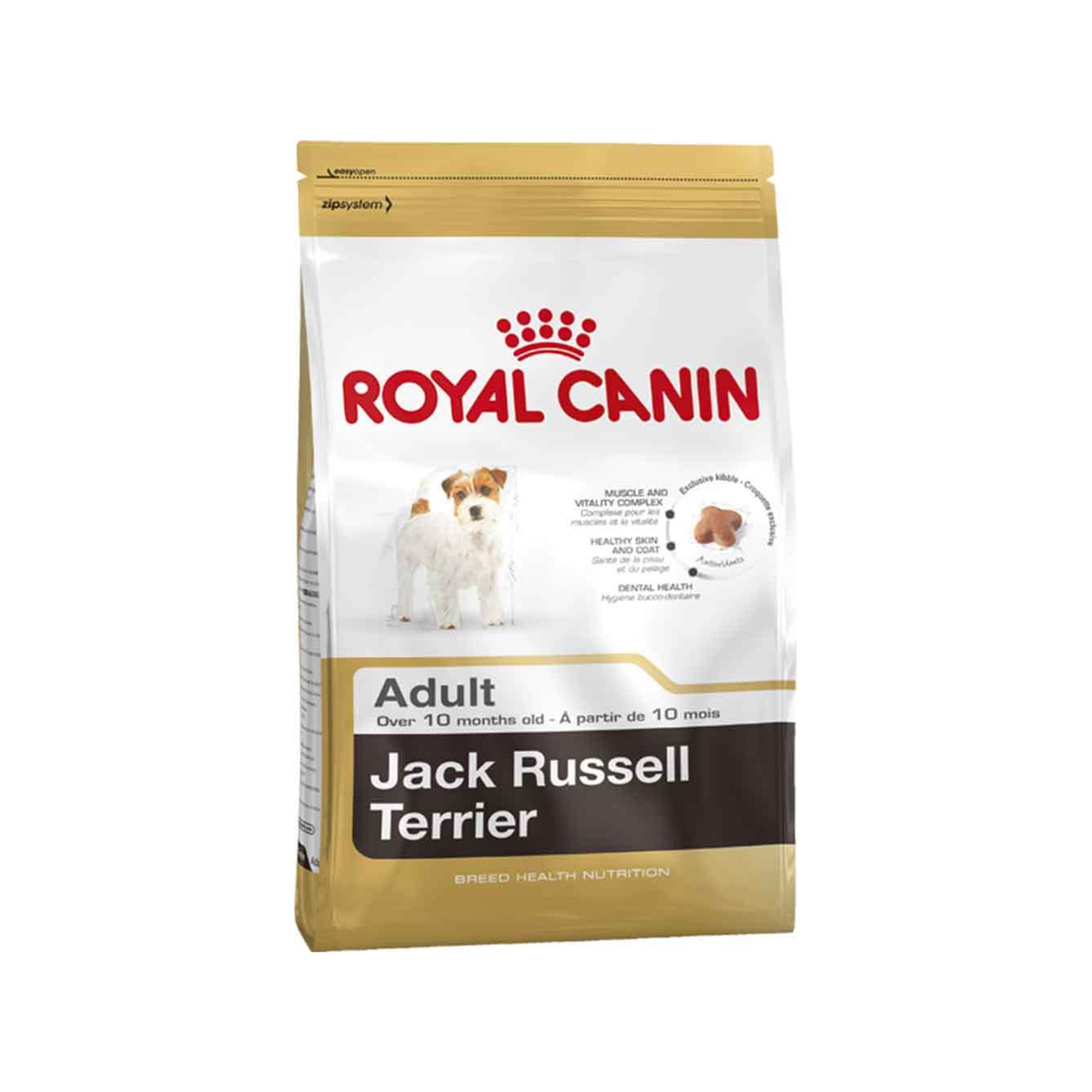 Royal Canin Adult Jack Russell Terrier Ξηρά Τροφή για Ενήλικους Σκύλους Μικρόσωμων Φυλών με Καλαμπόκι / Πουλερικά / Ρύζι 1.5kg