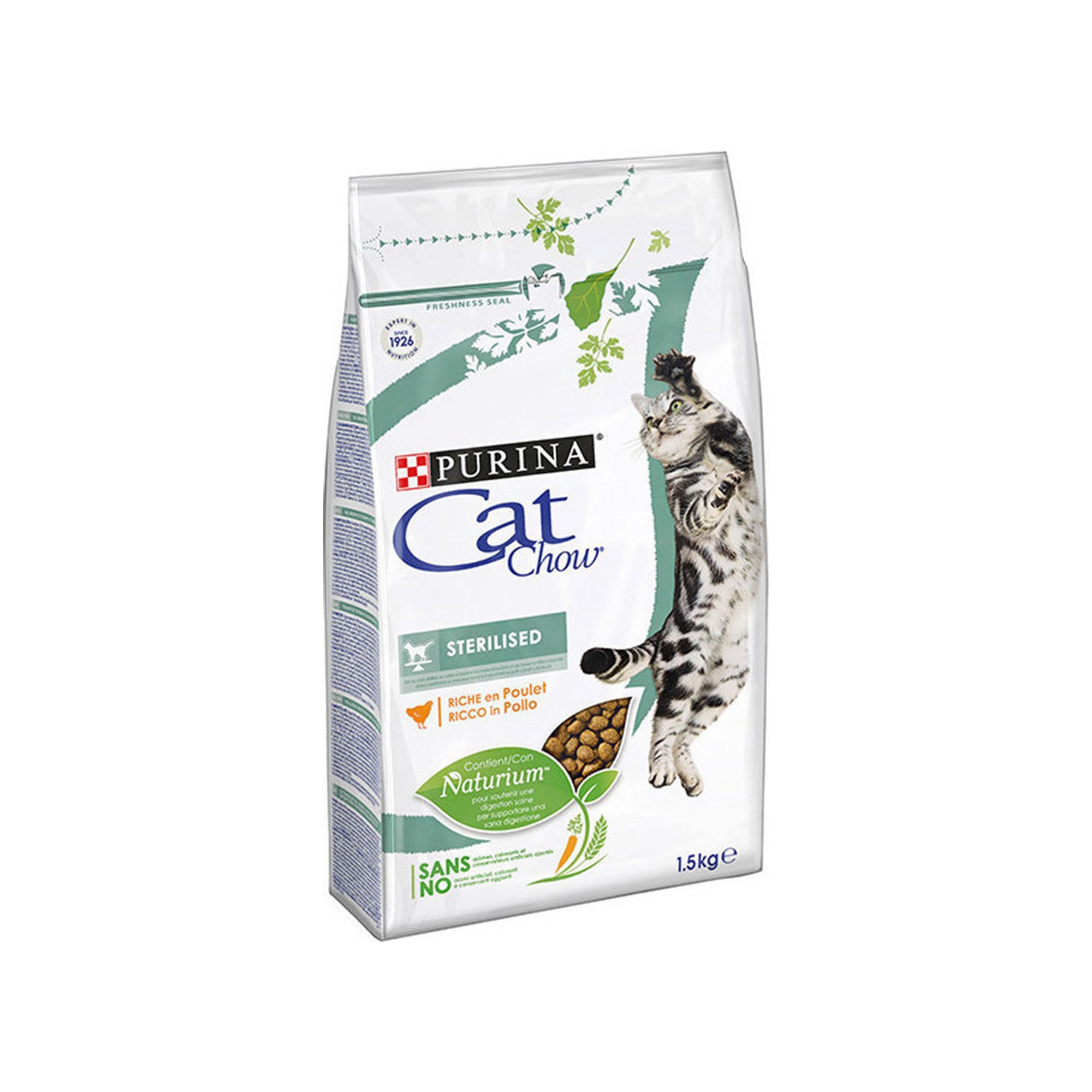 Purina Cat Chow Sterilised Ξηρά Τροφή για Ενήλικες Στειρωμένες Γάτες με Κοτόπουλο 1.5kg