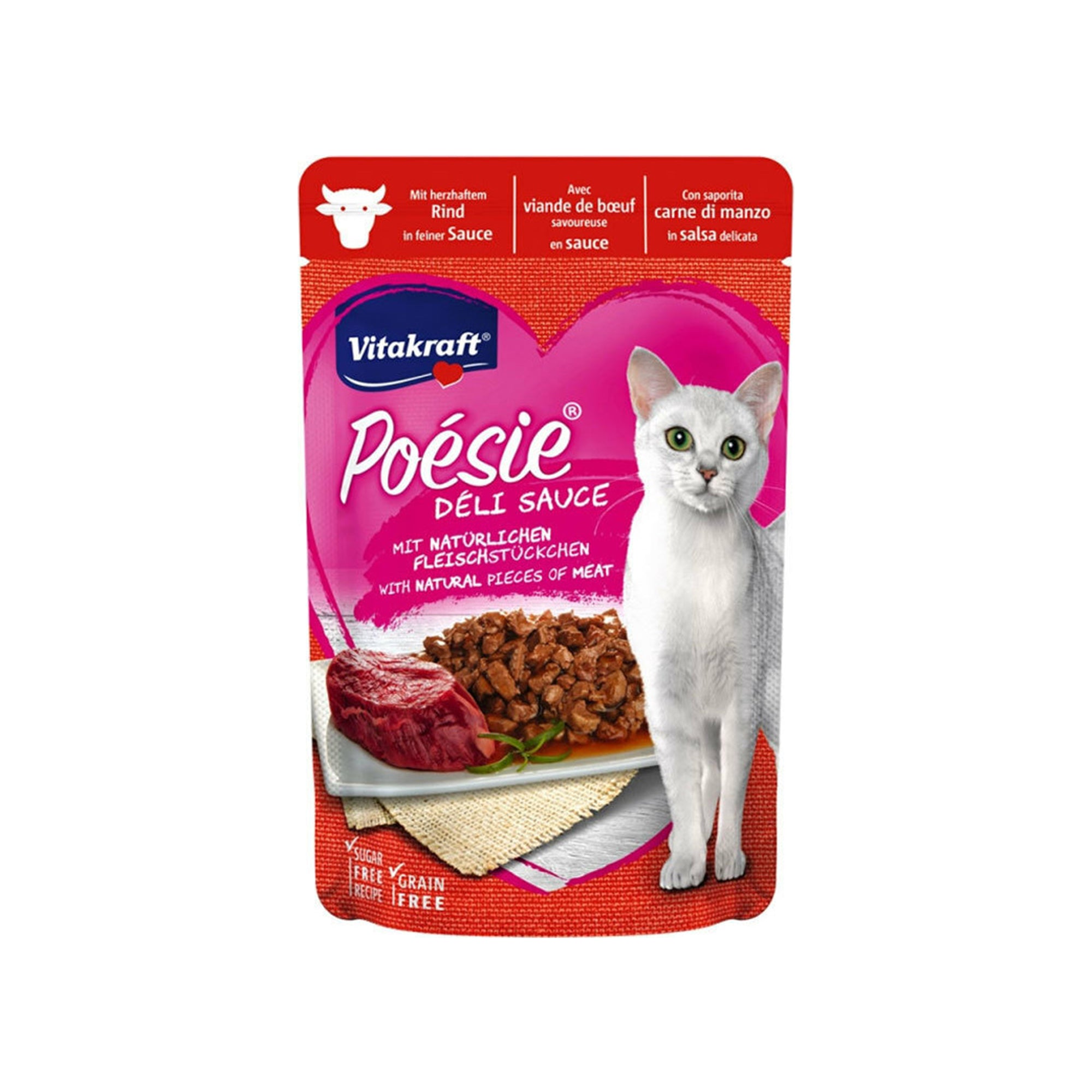 Vitakraft Vitacraft Poesie DeliSause Βοδινό 85gr