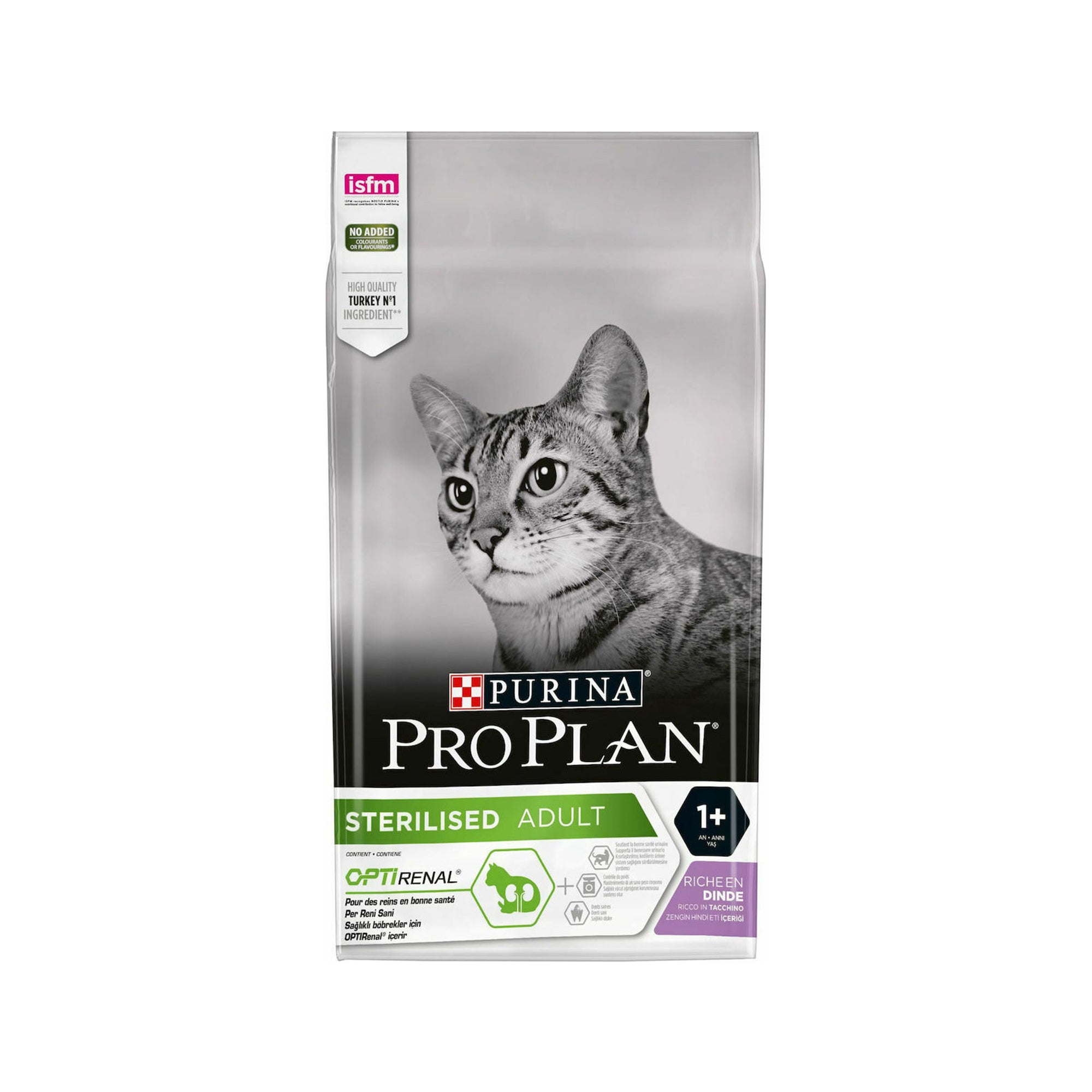 Purina Pro Plan Sterilised Optirenal Adult Ξηρά Τροφή για Ενήλικες Στειρωμένες Γάτες με Γαλοπούλα 1.5kg