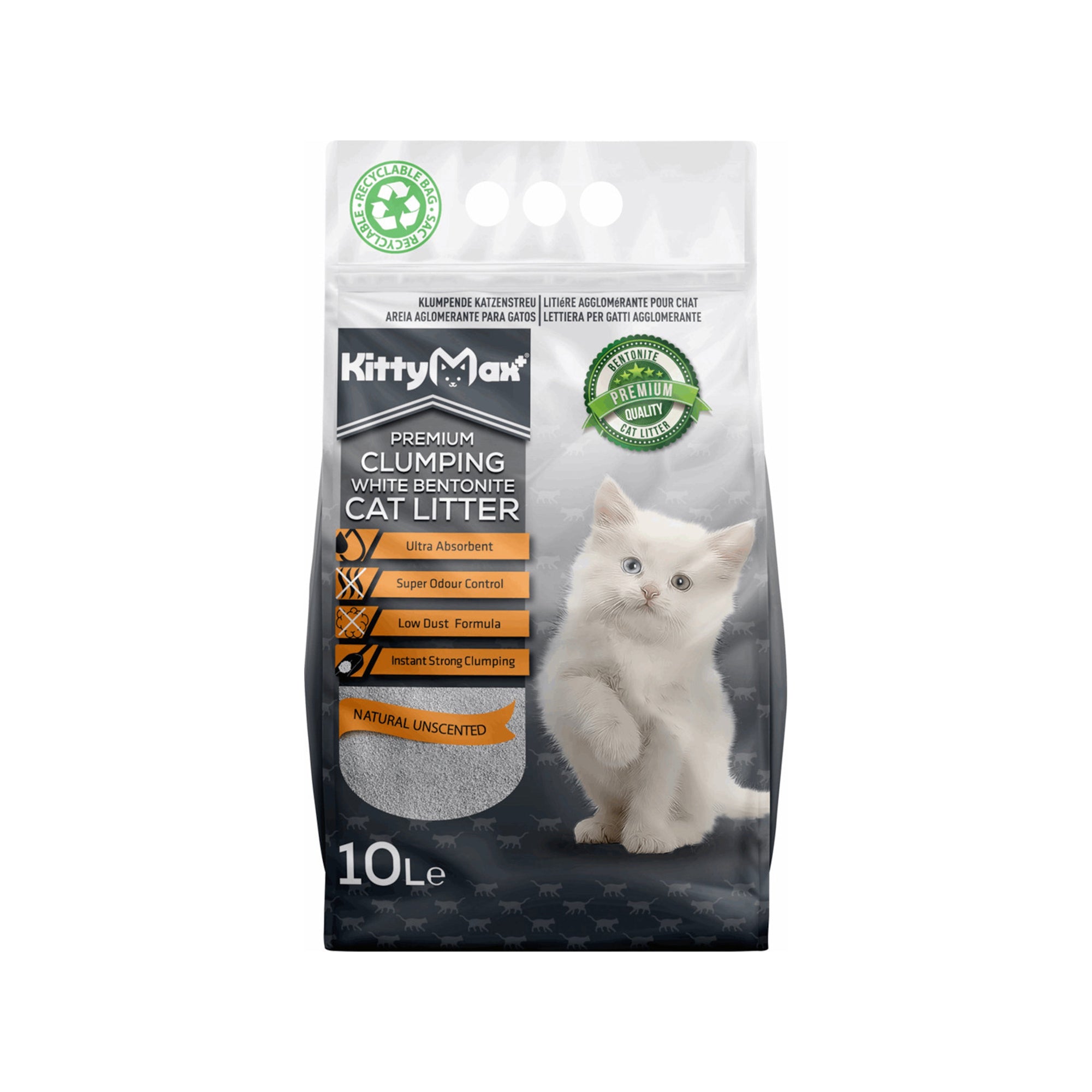 Bentysandy Kitty Max Άμμος Γάτας Natural Χωρίς Άρωμα Clumping 5lt