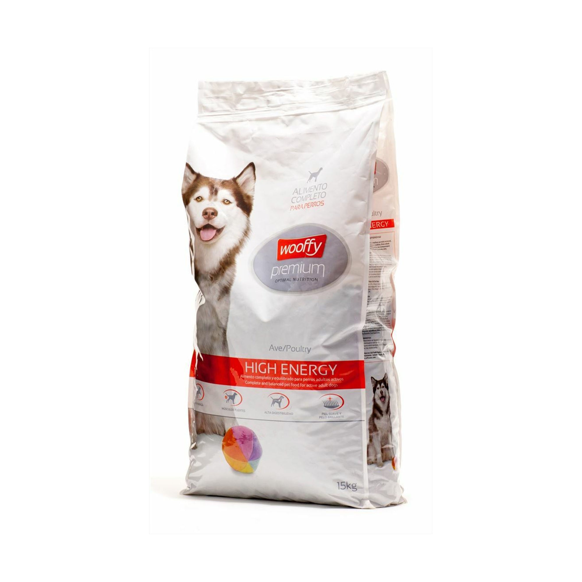 Wooffy Premium High Energy Ξηρά Τροφή Σκύλων 15kg