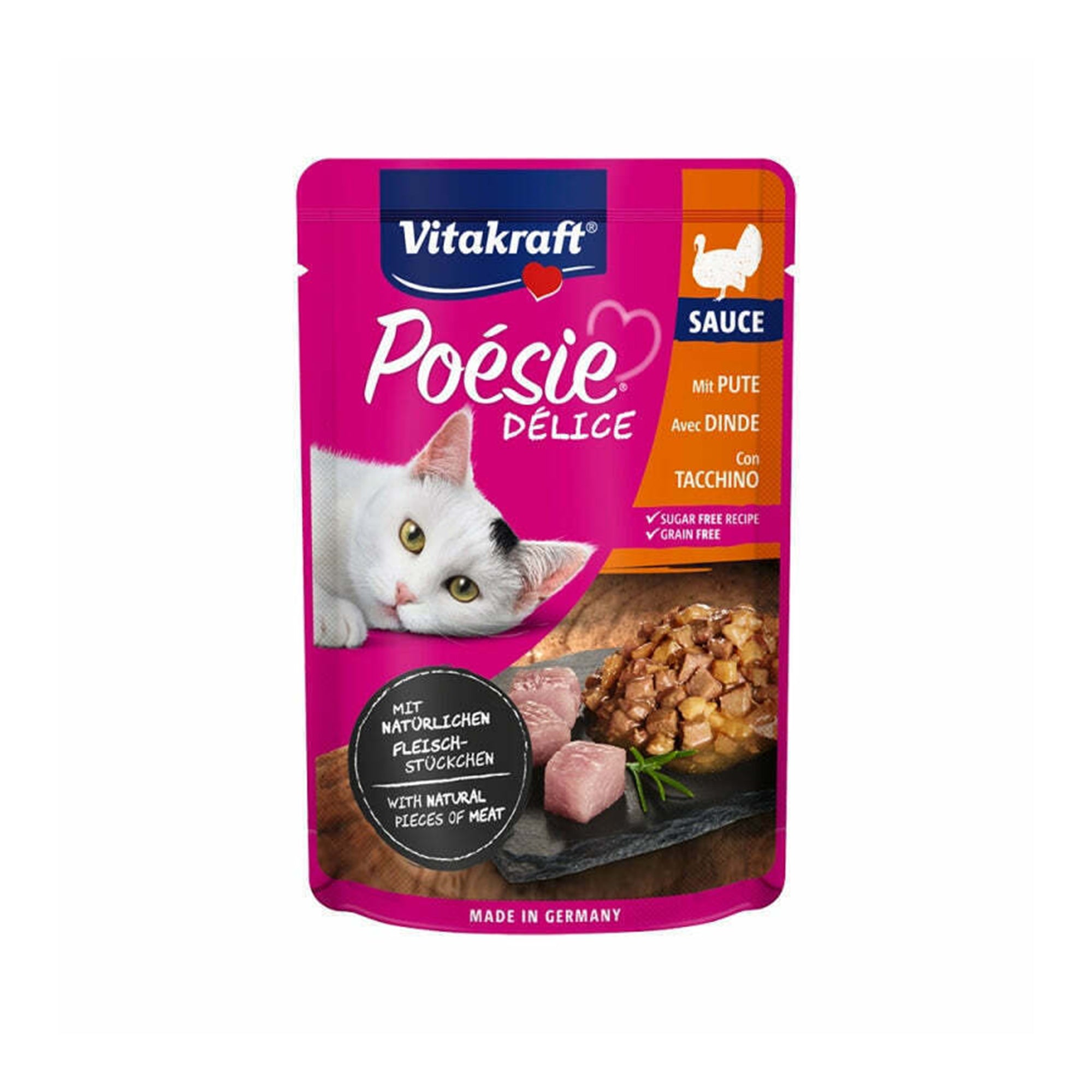 Vitakraft Poesie Delice Γαλοπούλα σε Σάλτσα 85gr