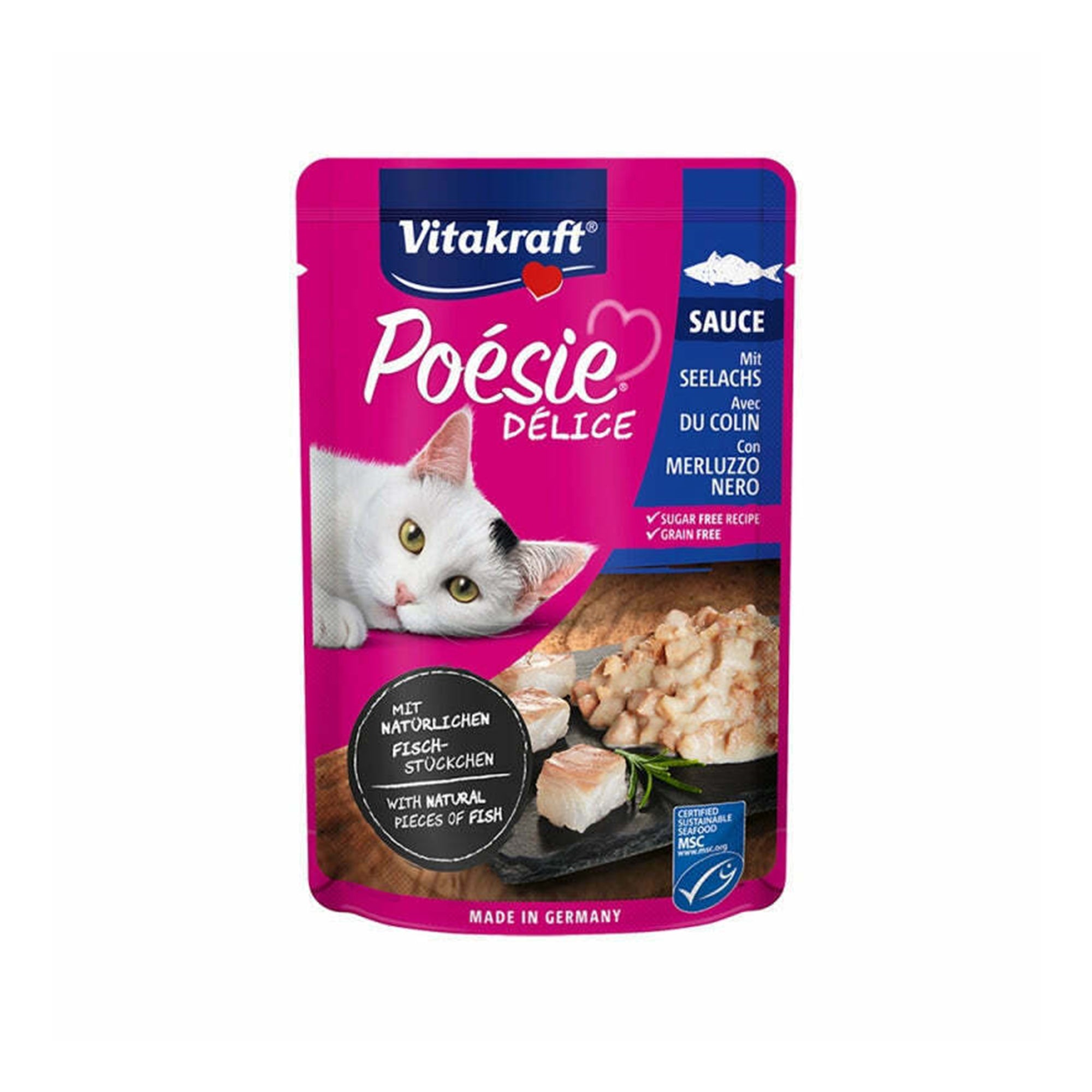 Vitakraft Poesie Deli Sause Ψάρια σε Σάλτσα 85gr
