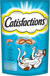 [2077207] Catisfactions Σνακ Γάτας με Σολομό 60gr