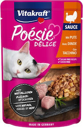 Vitakraft Poesie Delice Γαλοπούλα σε Σάλτσα 85gr
