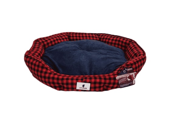 ANICOSE κρεβάτι Σκύλου red and blue Lattice Terry Towel Fabric 57×52cm