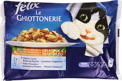 Purina Felix Le Chiottonerie Βοδινό / Κοτόπουλο / Λαχανικά 100gr 4τμχ