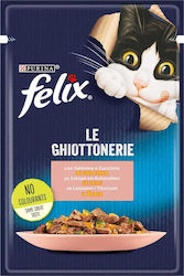 Purina Felix Le Ghiottonerie Σολομός σε Ζελέ 85gr