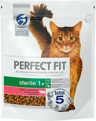 [4089810] Perfect Fit Sterile 1+ Ξηρά Τροφή για Ενήλικες Στειρωμένες Γάτες με Βοδινό 0.75kg