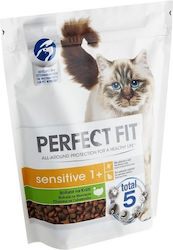 Perfect Fit Sensitive 1+ Ξηρά Τροφή για Ενήλικες Γάτες με Γαλοπούλα 0.75kg