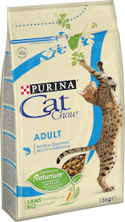 [4162432] Purina Cat Chow Adult Ξηρά Τροφή για Ενήλικες Γάτες με Σολομό / Τόνο 1.5kg