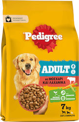 Pedigree 7kg Ξηρά Τροφή για Ενήλικους Σκύλους με Μοσχάρι και Λαχανικά