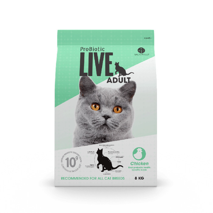 [8392453] Probiotic Live Ξηρά Τροφή για Ενήλικες Γάτες με Κοτόπουλο 2kg