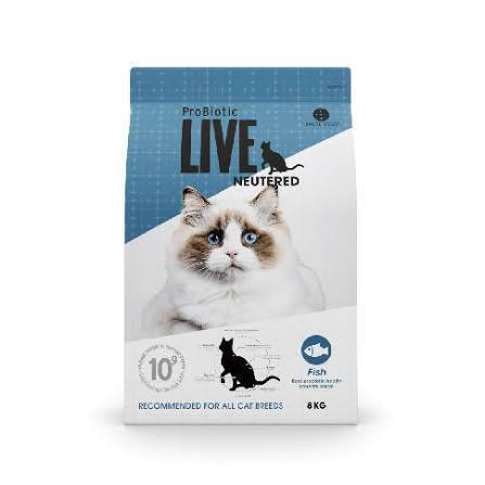 [8392470] Probiotic Live Ξηρά Τροφή για Ενήλικες Στειρωμένες Γάτες με Ψάρι 2kg
