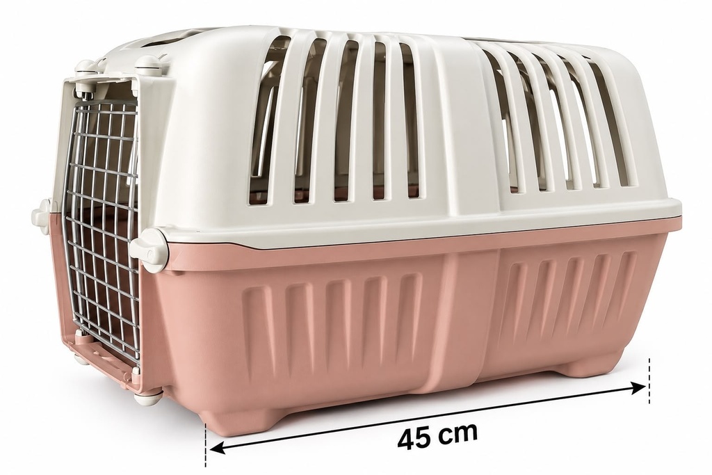 Transport Box Μεταλλική Πόρτα 48×31.5×33 up to 10kg Pink
