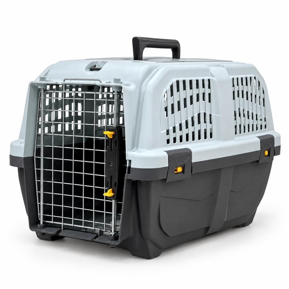 Κλουβί Μεταφοράς Αεροπορικού Τύπου με Πόρτα Ασφαλείας 68×48×51cm up to 30kg