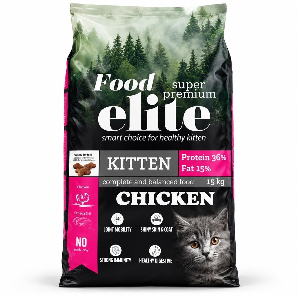 Food Elite Kitten Chicken 15kg