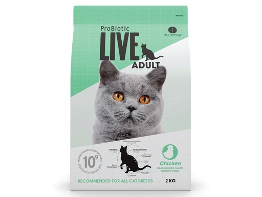 ProBiotic Live Adult γάτας 2kg